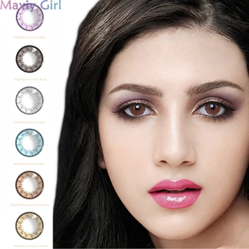 

2Pcs/1Pair Beauty Pupil Eye Colored Contacts Lenses Summer Fluorescent Series For Party Makeup Cosmetics DIA 14.5mm