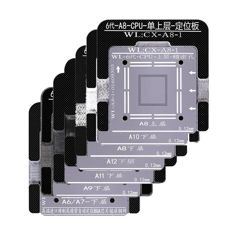 Для iPhone 6G 6S 7G 8G X XS XSMAX A7 A8 A9 A10 A11 A12 A13 CPU верхний нижний WL BGA реболлинговый трафарет