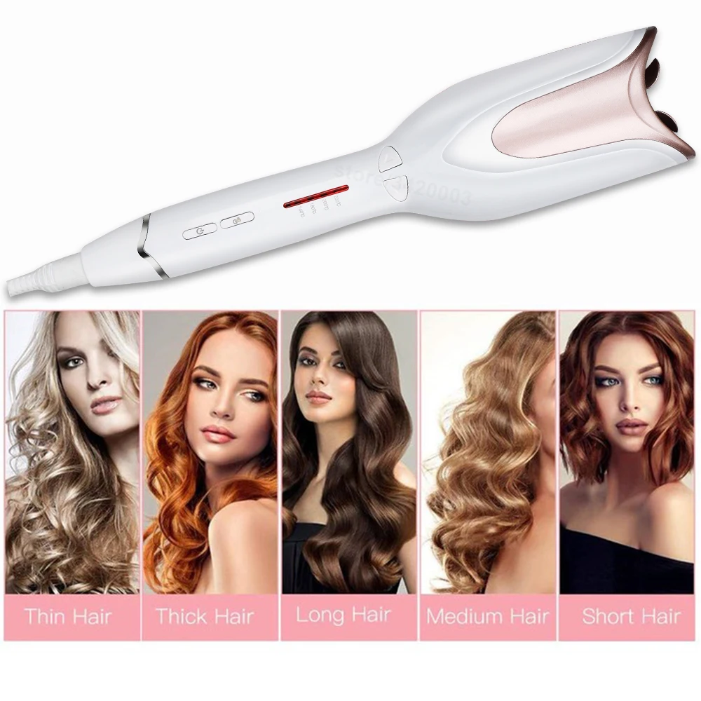 Automatic Hair Steam Curler Ceramic Curling Iron Salon Professional Car Rotating Styling Steamer Spray Curl Spiral Roller Iron