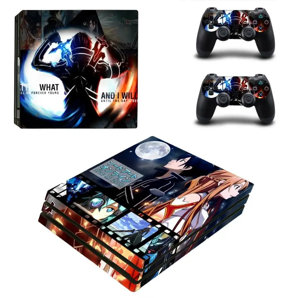YSP4P-1242 Sword Art Online SAO PS4 Pro стикер Play station 4 наклейки для кожи наклейки для playstation 4 PS4 Pro консоль и контроллер Skins - Цвет: YSP4P-1242
