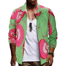 Роскошная рубашка с принтом Мужская рубашка с длинными рукавами Camisa Masculina Slim Fit Chemise Мужская, для общественных мест рубашка мужская