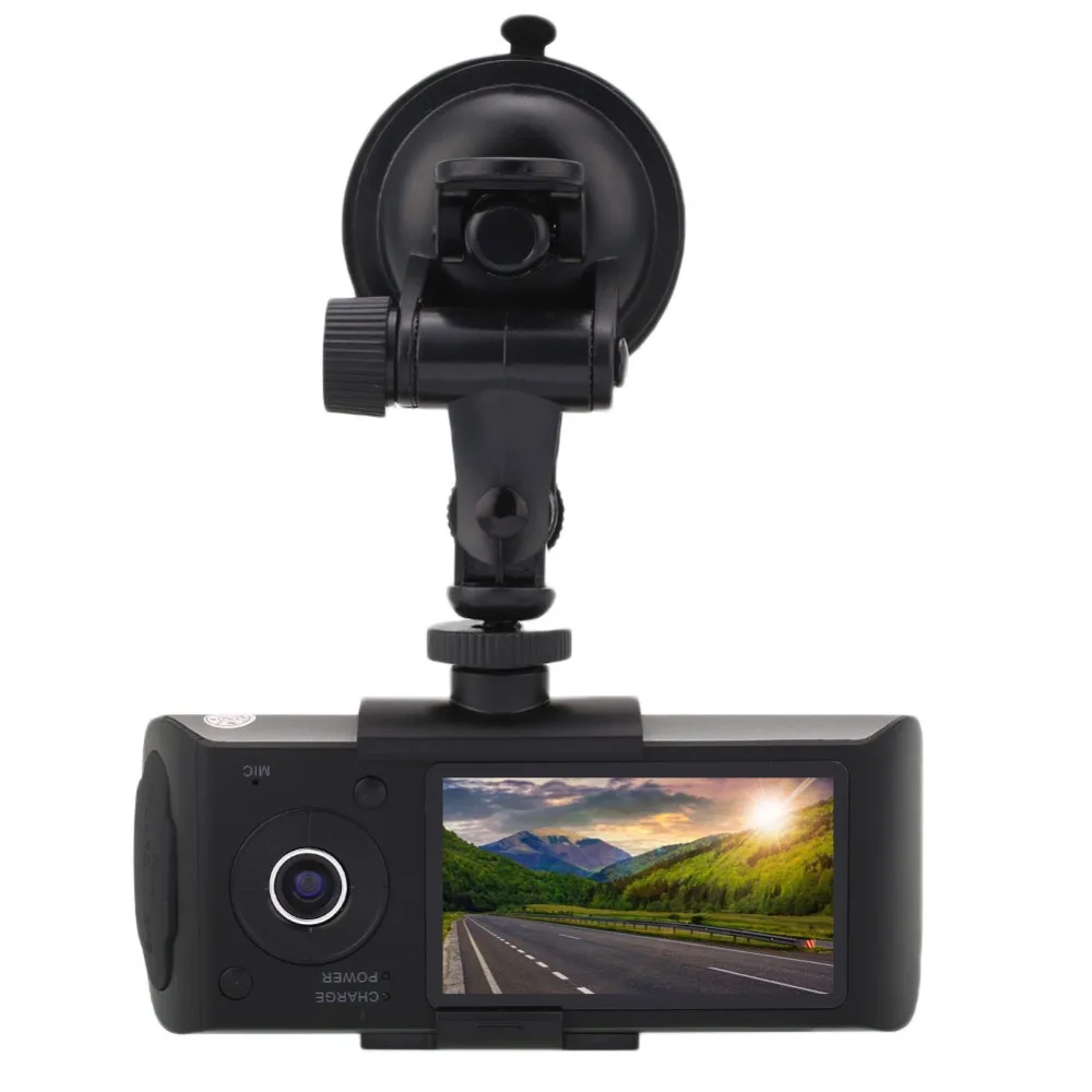 Vehemo Универсальный видеорегистратор Dashcam gps TF с датчиком движения 1080P камера 2,7 дюйма 140 ° с двойным объективом циклическая запись видеорегистратор