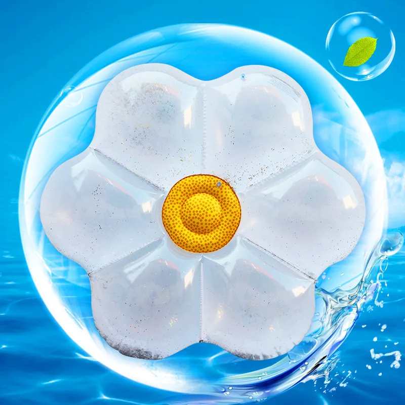 

Factory Currently Available Factory INS Hot Selling 160cm with Sequin Flower Floating Row Water Adult Riding Floating Bed