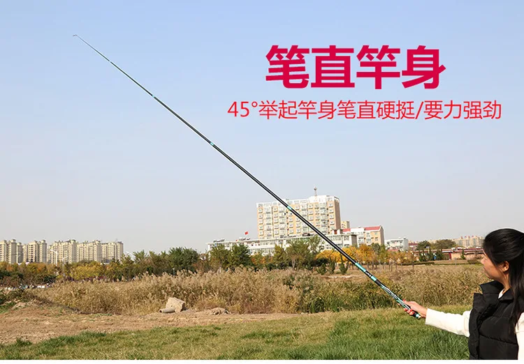 Vara de Pesca Telescópica Superhard Superlight Super Duro Alta Fibra Carbono T60 2.7 m 3.0 3.6 3.9 4.5 4.8 5.4 5.7 6.3 16 High Quality Esporte e Lazer