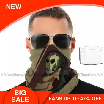 

Cod Ghosts Mouth Face Mask Ghosts COD MW Facial Mask with 2 Filters Cool Fashion for Adult Mask