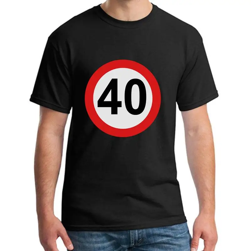 

Custom 40 Birthday t shirt big size s~5xL fitted Casual Kawaii male female t shirt tee round Neck Tee tops