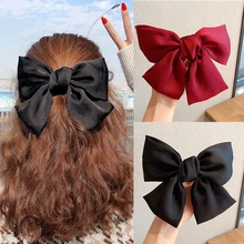 Diadema con lazos grandes para niña y mujer, bandanas elásticas de tela, accesorios para el cabello, accesorios coreanos a la moda, 2020 lazos pelo niña pinzas para el pelo