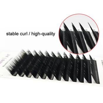 

Fast shipping False Eyelash Extensions Matt Black 7-15mm Mixed PBT Mink Eyelashes for Grafting L+ Shaped Makeup Lashes soft lash