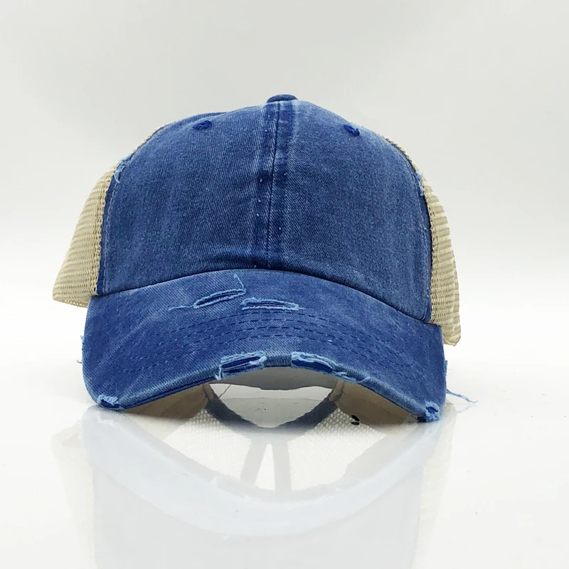 Мыть хвостик бейсболки женские бейсболка для папы Mesh Trucker Кепки s грязный булочка летняя шляпа женский регулируемая в стиле «хип-хоп» Шапки
