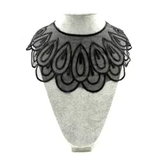 Вышивка шеи воротник diy Ложные воротнички Водорастворимая москитная сетка Женская бутоньерка трехмерные кружевные аксессуары