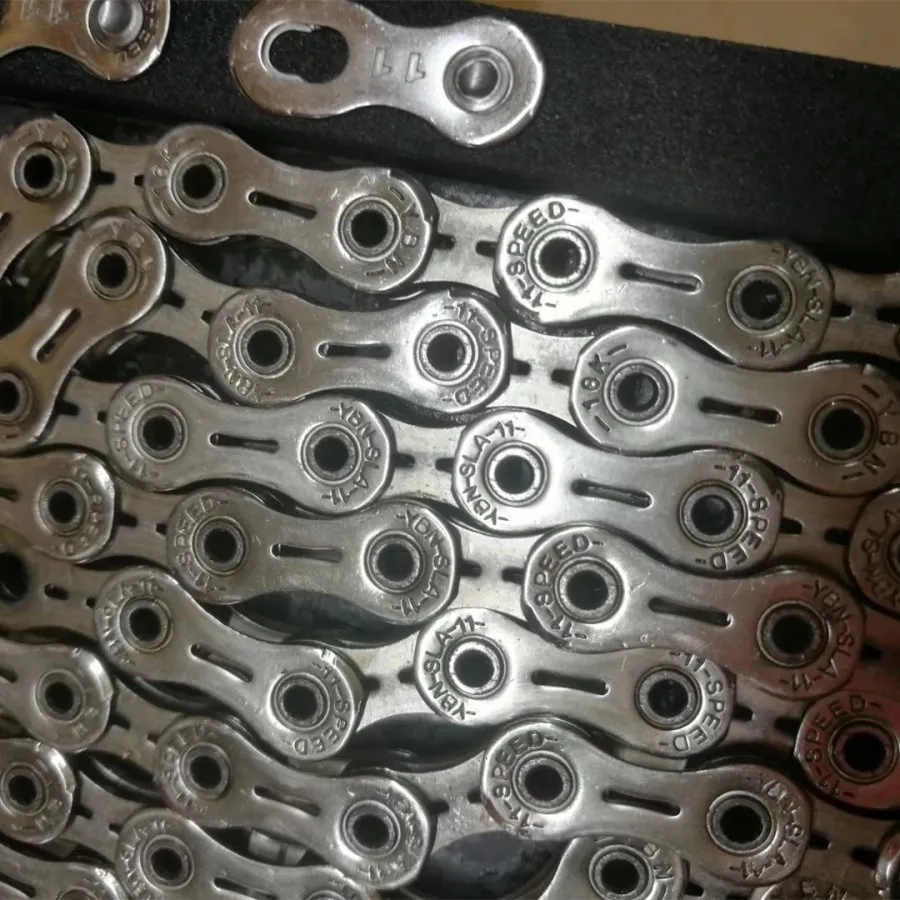 YBN AloBon 11-speed Chain Sla110tib полностью выдалбливают цепи шоссе горный велосипед/цепь Титан Черный