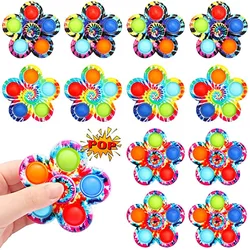 Rainbow Bubble Pop Fidget Spinner, jouet sensoriel anti Stress pour enfants, anti Stress, anti Stress, Squishy Popite 