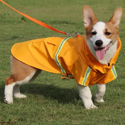 

Дождевик для домашних животных, водонепроницаемый пончо для больших собак, светоотражающий дождевик для собак, рабочая одежда, товары для домашних животных, костюм для собак