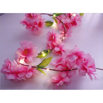 

Decor String Lights 2 x AAA Battery Champagne Flower Pink Peach String