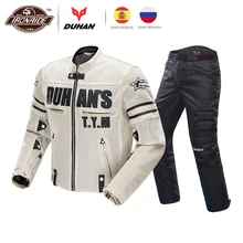 DUHAN – veste et pantalon de Moto pour hommes, combinaison de Motocross, gilet de protection, armure, vêtements de Moto 