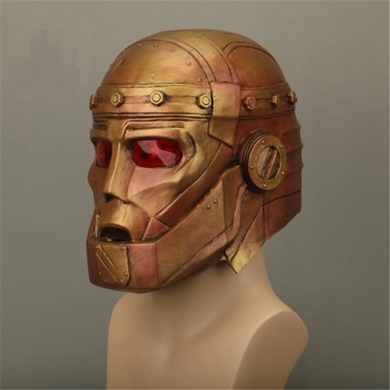 DC анимация Doom Patrol Robotman периферийная маска Хэллоуин маскарадный бар вечерние косплей реквизит мягкая ПВХ маска
