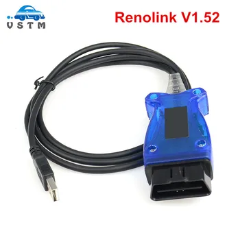 

Renolink OBD2 ECU Programmer USB Diagnostic Interface RenoLink V1.52 English Key Coding UCH Matching Dashboard