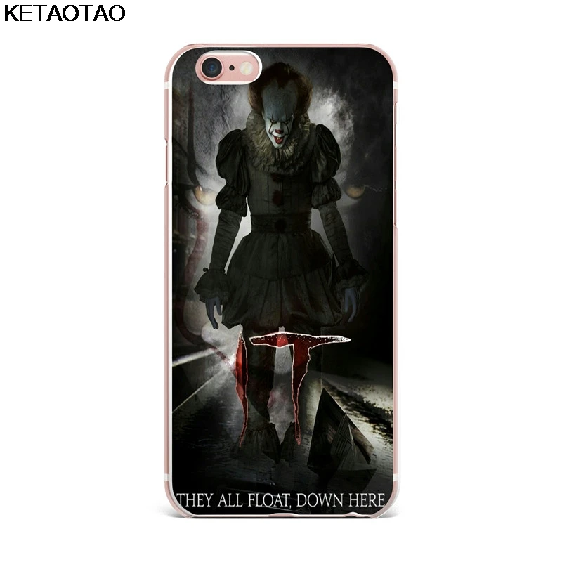 KETAOTAO клоун ужас телефон чехол s для iPhone 4S 5C 5S 6 6S 7 8 Plus XR XS Max чехол кристально чистый мягкий TPU чехол s - Цвет: Золотой