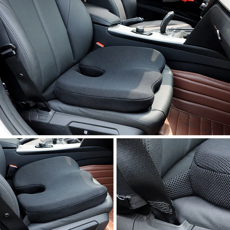 Non-slip Memory Foam Cushion,Adjustable Car Seat Pad,Adult Car Seat Booster Cushions For Office Home