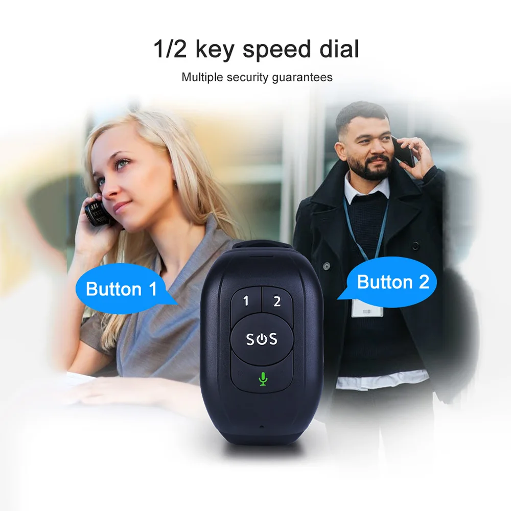 Vjoycar New Smart GPS Bracelet Elderly Falling Detection SOS 4G Watch Emergency Alram Two Way Calling GPS Tracker HR & BP Temp.