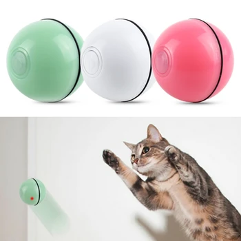 

Pet Cat Toy Led Glowing Pet Toy Ball Usb Charging 360 Degree Rotation Spherical Cat Toy 2020 *