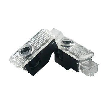 

2X LED Car Door Welcome Lights For A3 A4 S3 S4 8V B8 B8.5 B9 A5 A6 Laser Projector Courtesy Lamps Car Goods