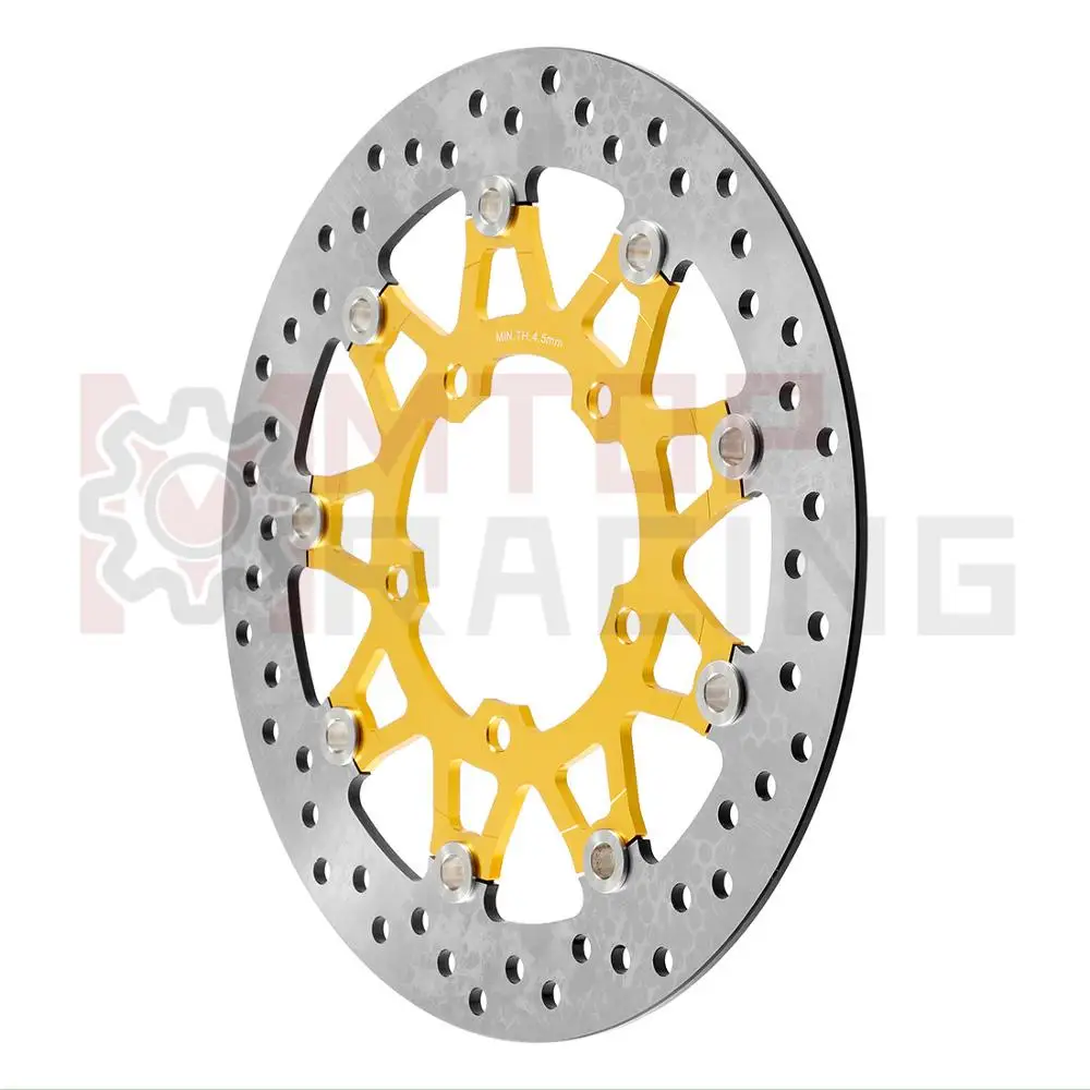 Пара передний тормозной диск для Suzuki GSXR1000(2005-2008) VZR1800 M1800(2006 07 08 09 2010 2011 2012 13 14) тормозные диски золото