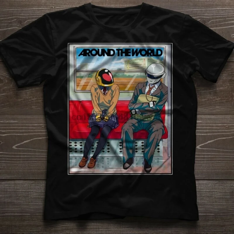 Camiseta Daft Punk alrededor del mundo|Camisetas| AliExpress