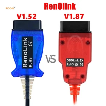 Диагностический интерфейс RIOOAK V1.87 V1.52 Renolink OBD2 для автомобилей Renault/Dacia, программатор ECU, подушка безопасности/кодирование ключей, многофункци... Диагностический интерфейс RIOOAK V1.87 V1.52 Renolink OBD2 для автомобилей Renault/Dacia, программатор ECU, подушка безопасности/кодирование ключей, многофункци...