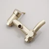 KEMAIDI Brushed Gold Shower Faucet In Wall 8" Stainless Steel Rainfall Bath Shower Set Swivel Bath Spout Bathroom Shower Column 4