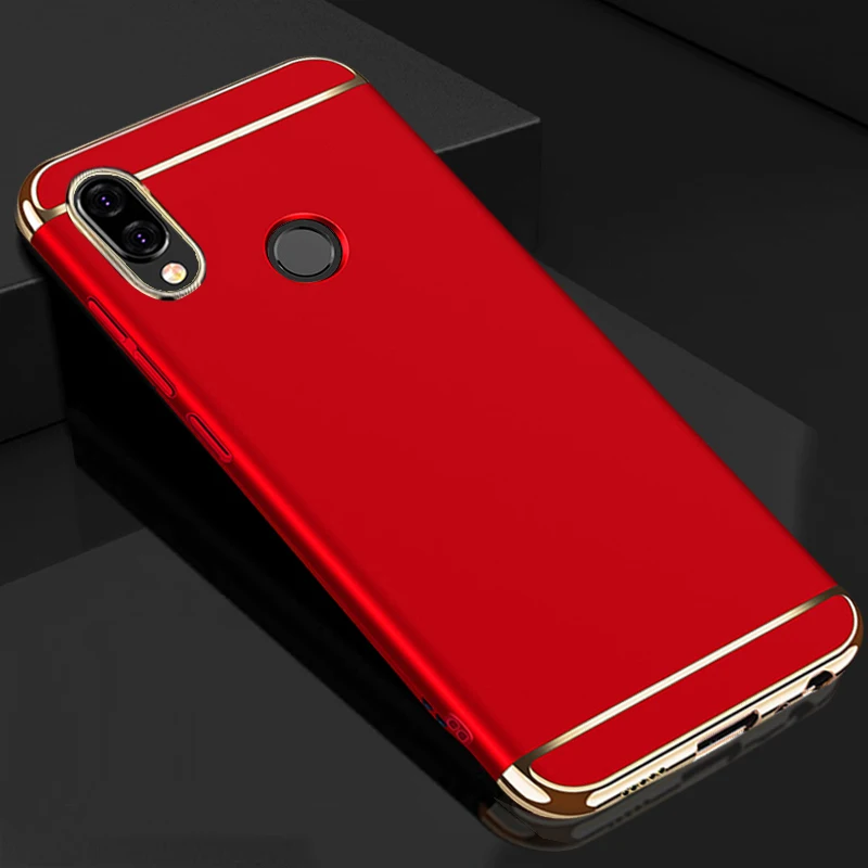 Xinwen роскошный жесткий пластиковый телефон назад etui, coque, чехол, чехол для huawei Y9 y 9 enjoy 9 plus протектор Аксессуары - Цвет: Red