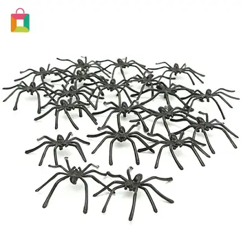 

10pc Plastic luminous spider Halloween toy spider DIY decoration accessories Halloween 4.5*5CM Cozy