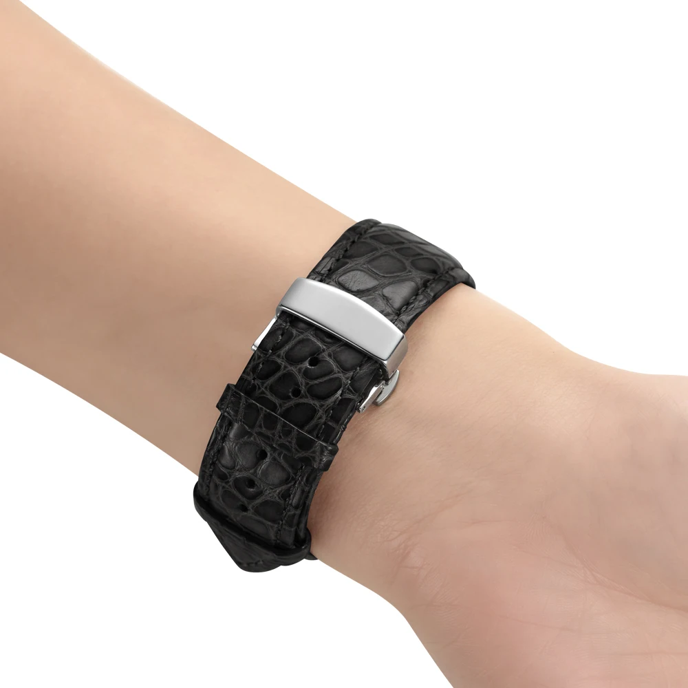 Ремешок из кожи аллигатора для часов Apple watch, 4 ремешка, 44 мм, 40 мм, iwatch, 42 мм, 38 мм, верхний технологический браслет, Apple watch, 3, 21, 5, 44