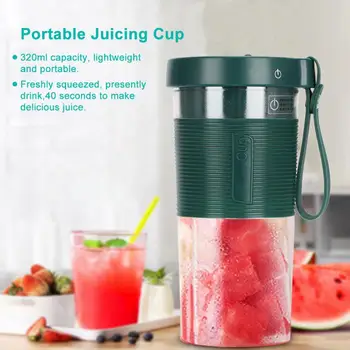 

320ml Mini Electric Juicer Cup Portable USB Rechargeable Juicer Blender Maker Shaker Squeezers Fruit Orange Juice Extractor
