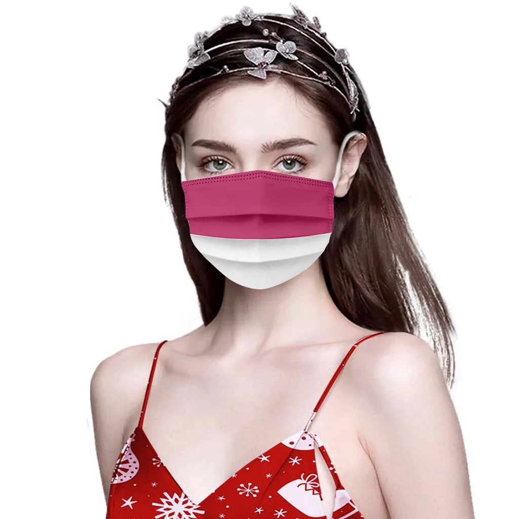 Маска для лица 3-слойная одноразовая мужчин и женщин модная защитная маска