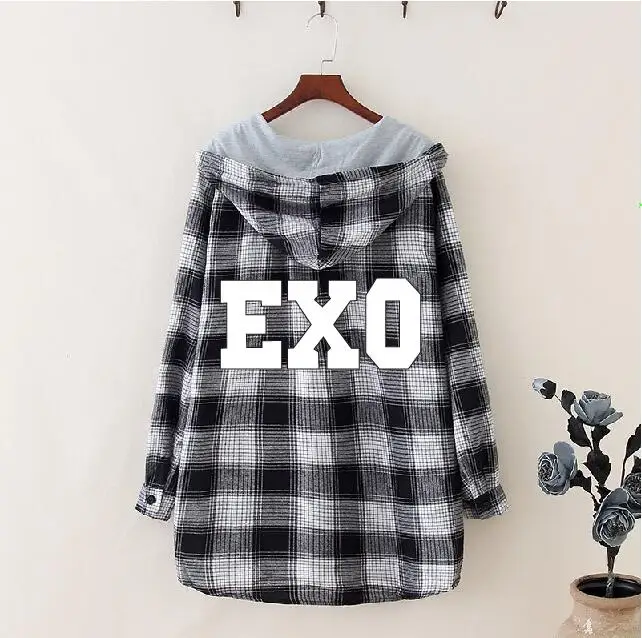 26 Kpop exo sehun биология Толстовка большой ярдов любителей k-pop толстовка с капюшоном EXO одежда толстовки для женщин - Цвет: 26