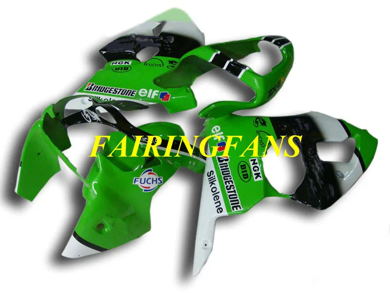 Injection mold Fairing kit for KAWASAKI Ninja ZX6R 636 00 01 02 ZX 6R 2000 2001 2002 Green white Fairings bodywork+gifts KA15 | Автомобили
