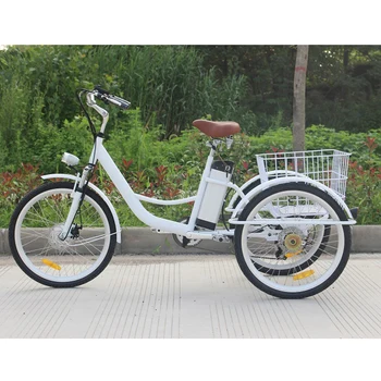 

Hot sale 50 w motor electric 6 speed Adult Tricycle bike used for cargo transportation/Express delivery/old people/shopping