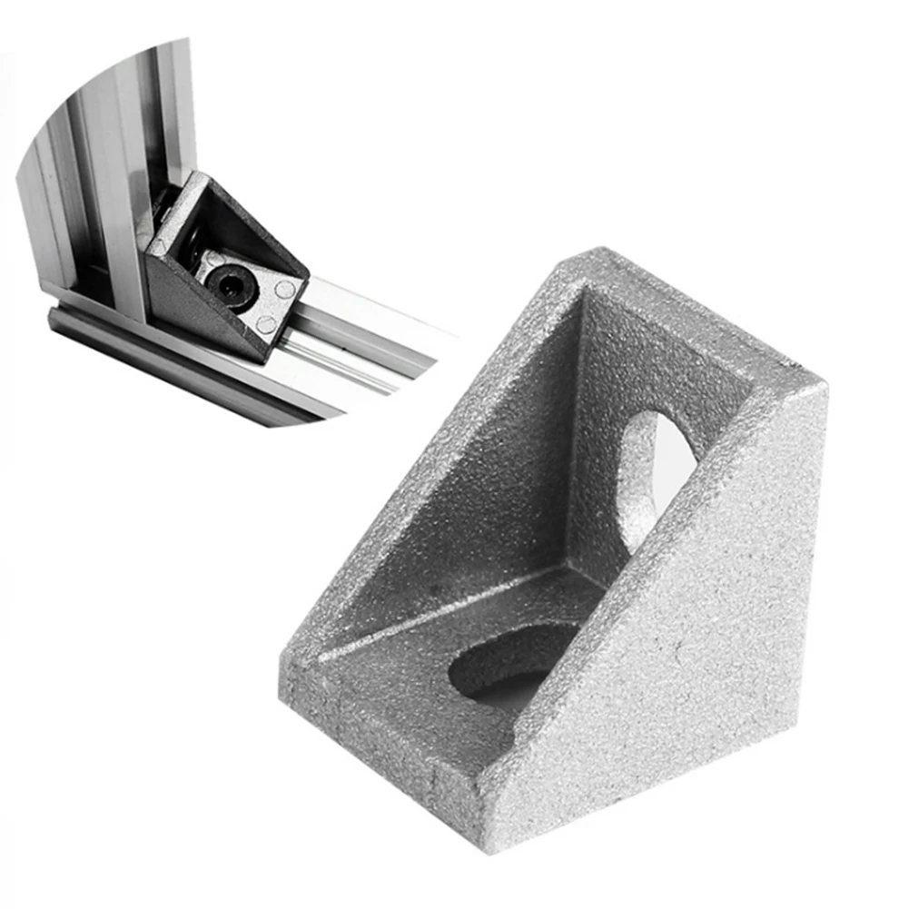 10 шт профиль Поддержка угловой кронштейн крепления под прямым углом совместных Алюминий мебельная фурнитура промышленные домашний 20x20 мм