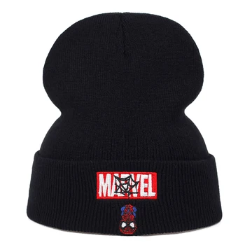 

2019 new Marvel letter embroidery wool hat autumn and winter fashion wild hats men and women universal caps