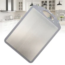 Защита от плесени, нержавеющая сталь, гладкая поверхность, разделочная доска, настенная, для дома, кухни, инструменты, двухсторонняя, антибактериальная, матовая