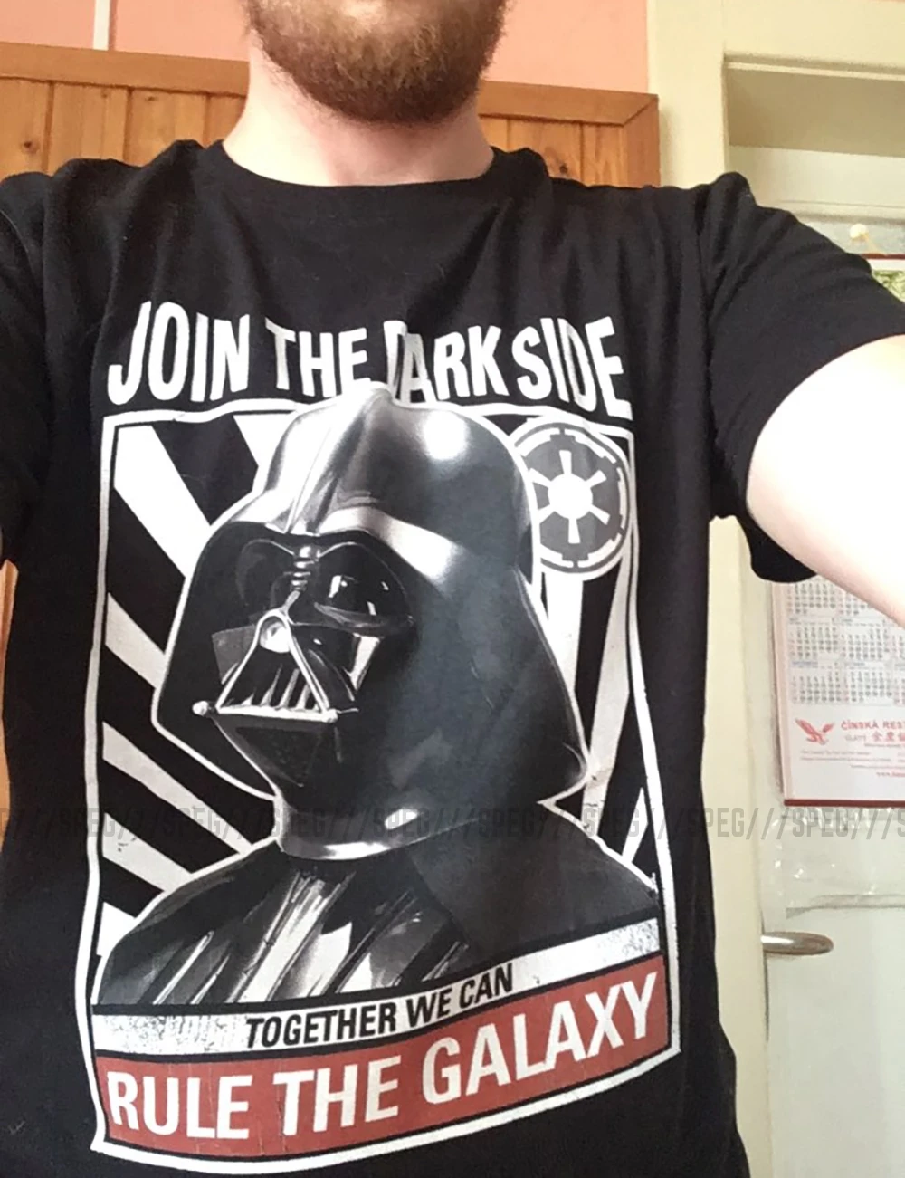 Skup Fajne koszulki Vader Propaganda gwiezdne wojny mężczyźni Starwars 100% bawełniane krótkie rękawy Crew Collor koszulki projektowanie młodzieżowej koszulki