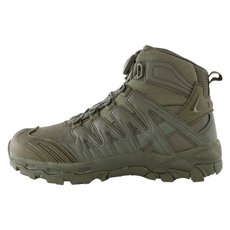 Тактические военные ботинки нейлоновые водонепроницаемые уличные альпинистские спортивные походные ботинки с ручкой дышащие Нескользящие кроссовки - Цвет: army green