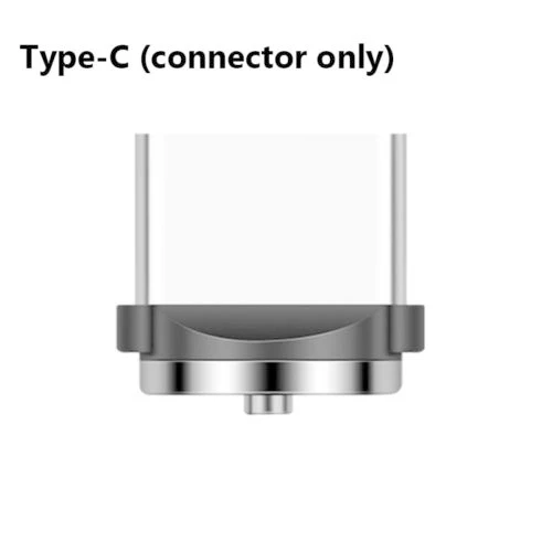 УГИ®3/6 футов Круглый Магнитный Micro usb type-C IOS быстрое зарядное устройство зарядный кабель для iPhone 8 7 6 6S Plus Android - Цвет: Silver USB C Plug