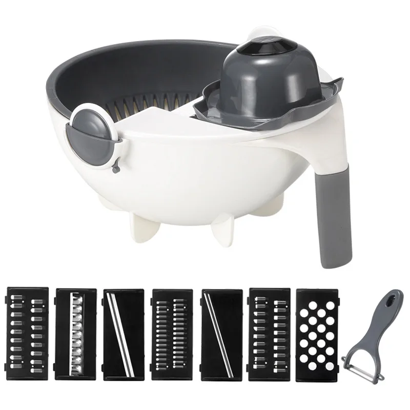Round Handle Multifunctional Hand Guard Vegetable Cutter Kitchen