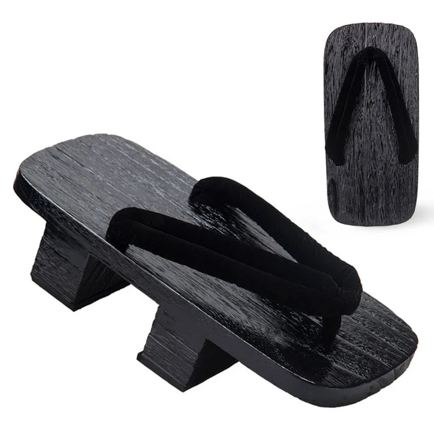 Japan Samurai Paulownia Dragon Print Geta Clogs for Man Wooden Sandals Outdoor Ethnic Cosplay Chinese Shoes with Socks cosplay shoes work clog shoes