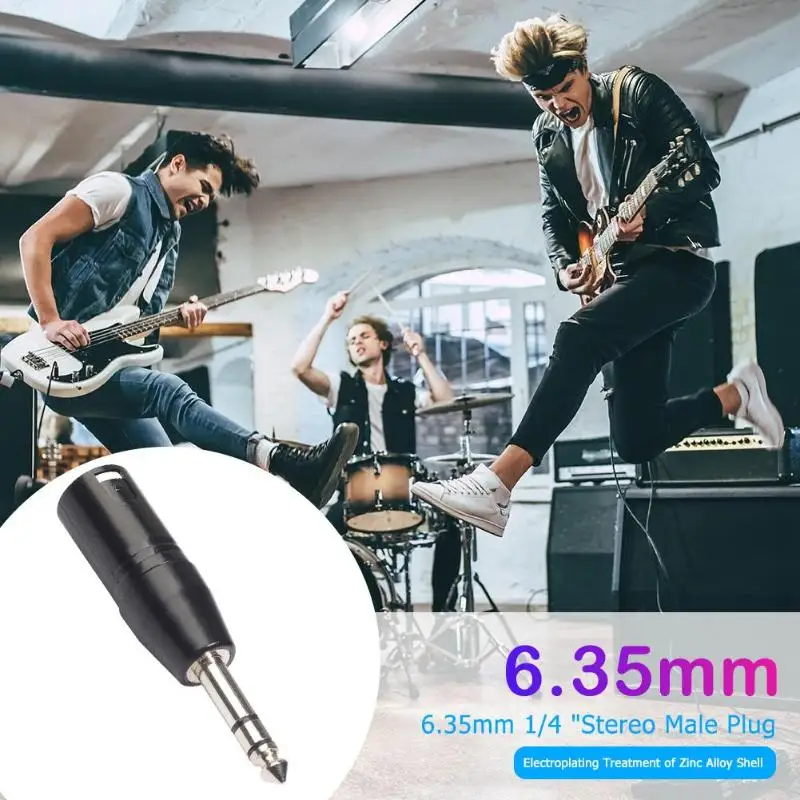Портативный мужской 3-контактный XLR Сделано в Китае на обоих концах для подключения внешних устройств к 1/4 дюйма 6,35 мм стерео разъем аудио адаптер для Электрогитары Мощность усилител