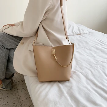 

2 Sets Hot Sale New Women High Quality PU Leather Handbags Fashion Designer Bucket Vintage Shoulder Bags Messenger Bag