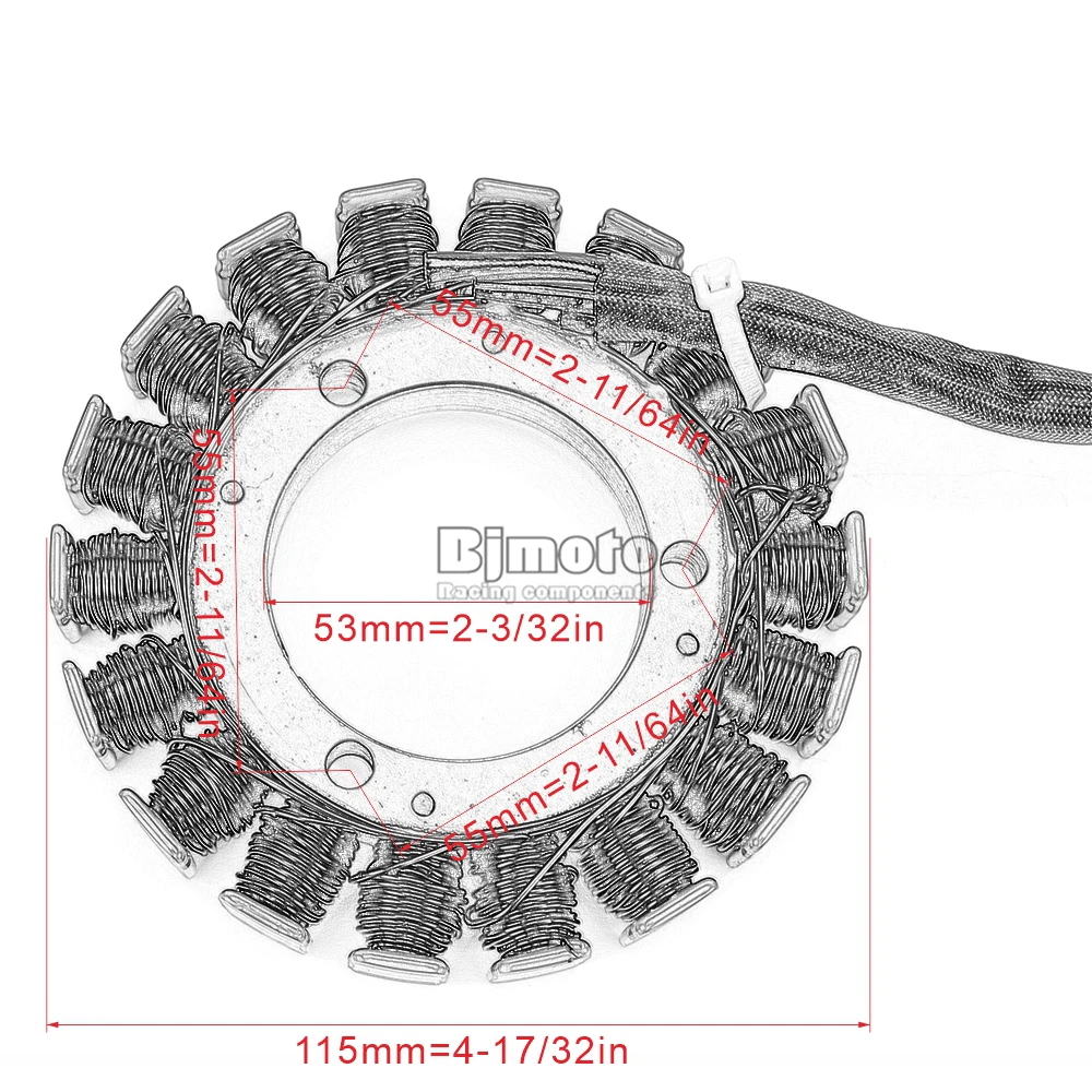Катушка статора зажигания мотоцикла BJMOTO для Suzuki LS650 Savage LS 650 Boulevard S40 ST400V LS400F LS400U LS400P 32101-24B02-000