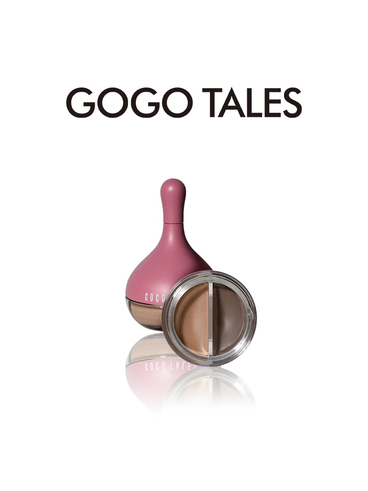 Gogo tales eye makeup eyebrow cream brown grey cream dual color long lasting waterproof eyebrow enhancer gel BN223